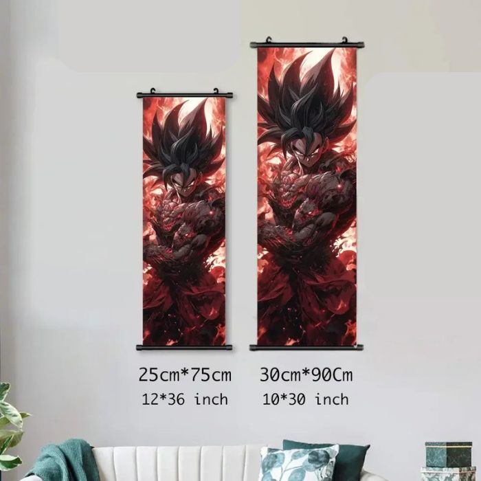 Toile Canvas Déroulante Goku & Vegeta Dragon Ball Z