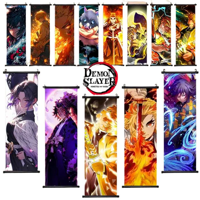 Toile Canvas Déroulante Demon Slayer