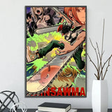 Toiles Chainsaw Man – Décoration Murale Autocollante