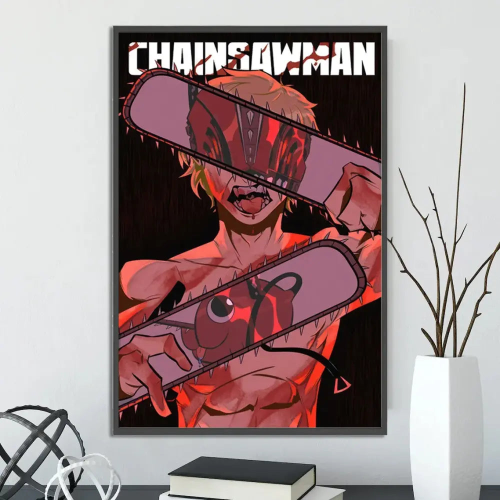 Toiles Chainsaw Man – Décoration Murale Autocollante