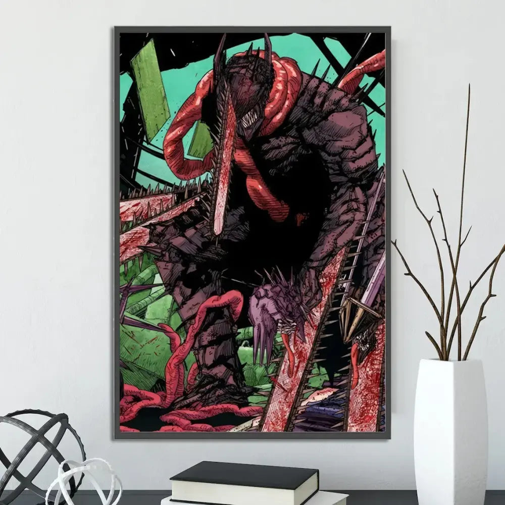 Toiles Chainsaw Man – Décoration Murale Autocollante