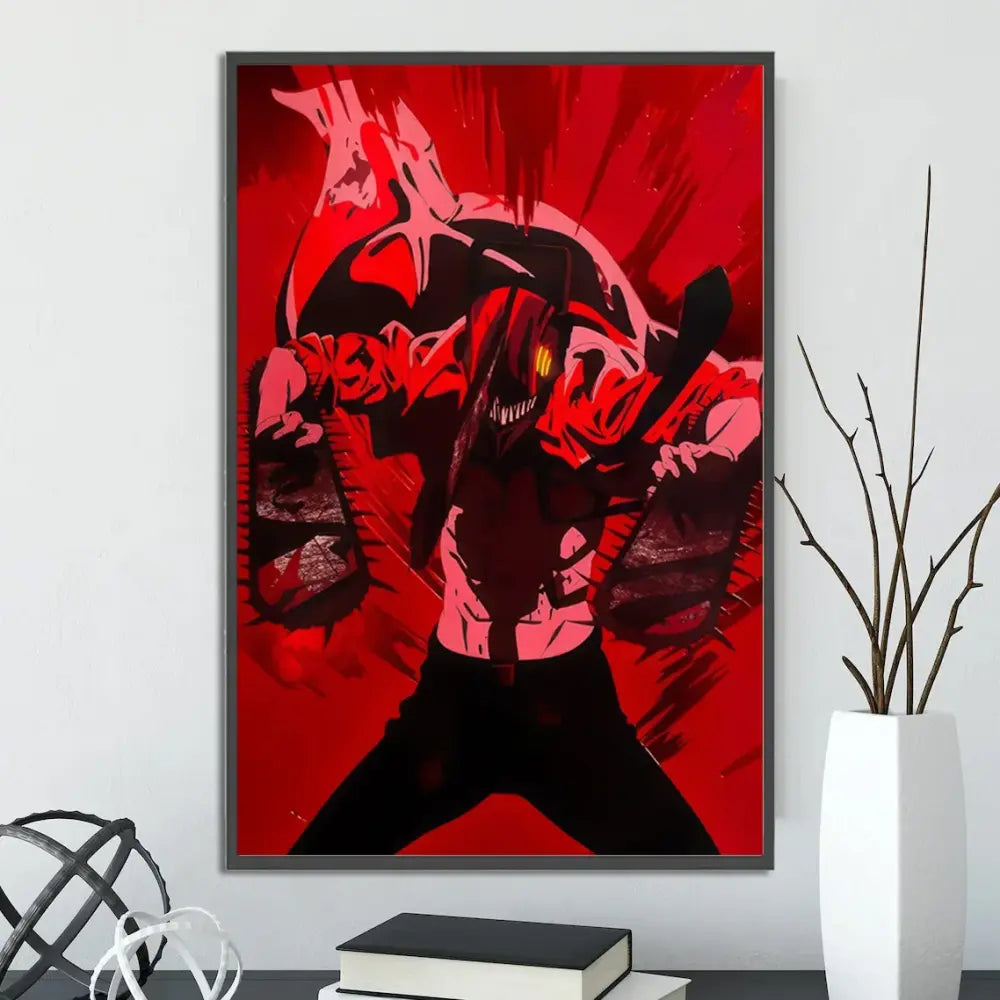 Toiles Chainsaw Man – Décoration Murale Autocollante