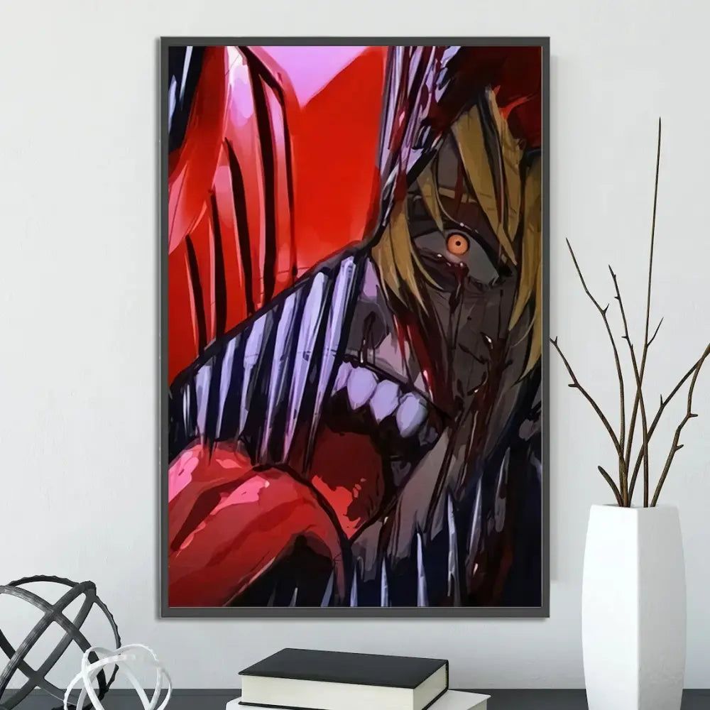 Toiles Chainsaw Man – Décoration Murale Autocollante
