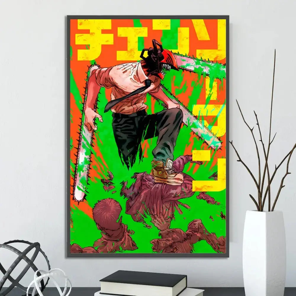 Toiles Chainsaw Man – Décoration Murale Autocollante