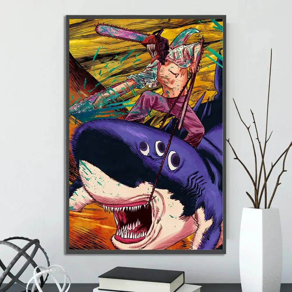 Toiles Chainsaw Man – Décoration Murale Autocollante