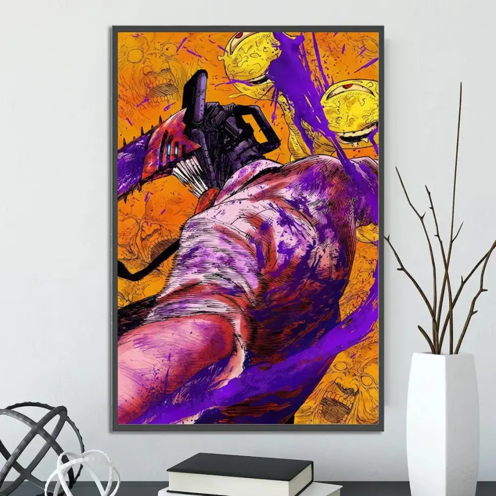 Toiles Chainsaw Man – Décoration Murale Autocollante