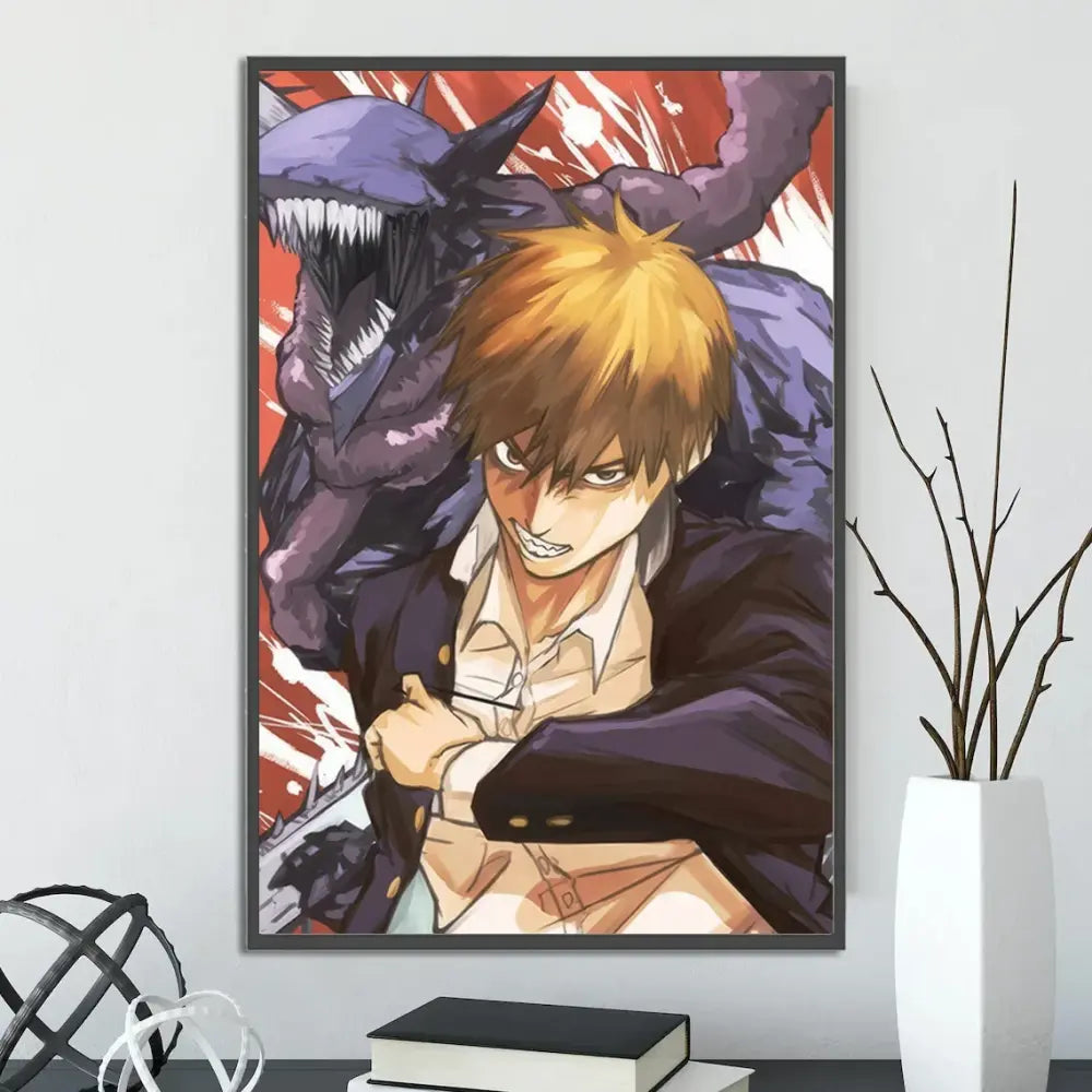 Toiles Chainsaw Man – Décoration Murale Autocollante