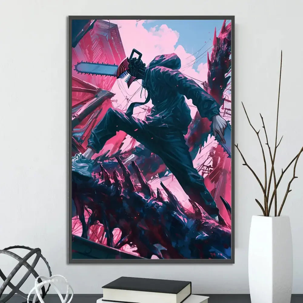 Toiles Chainsaw Man – Décoration Murale Autocollante