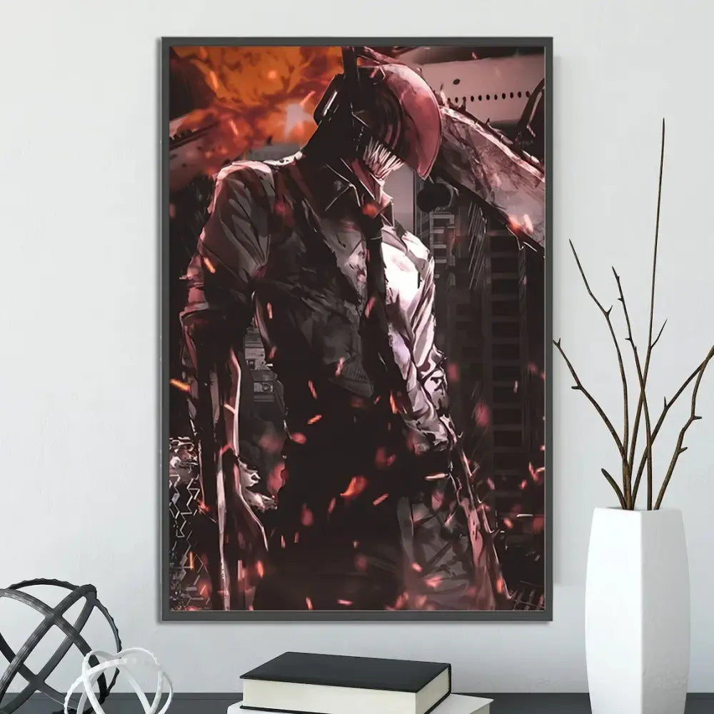 Toiles Chainsaw Man – Décoration Murale Autocollante