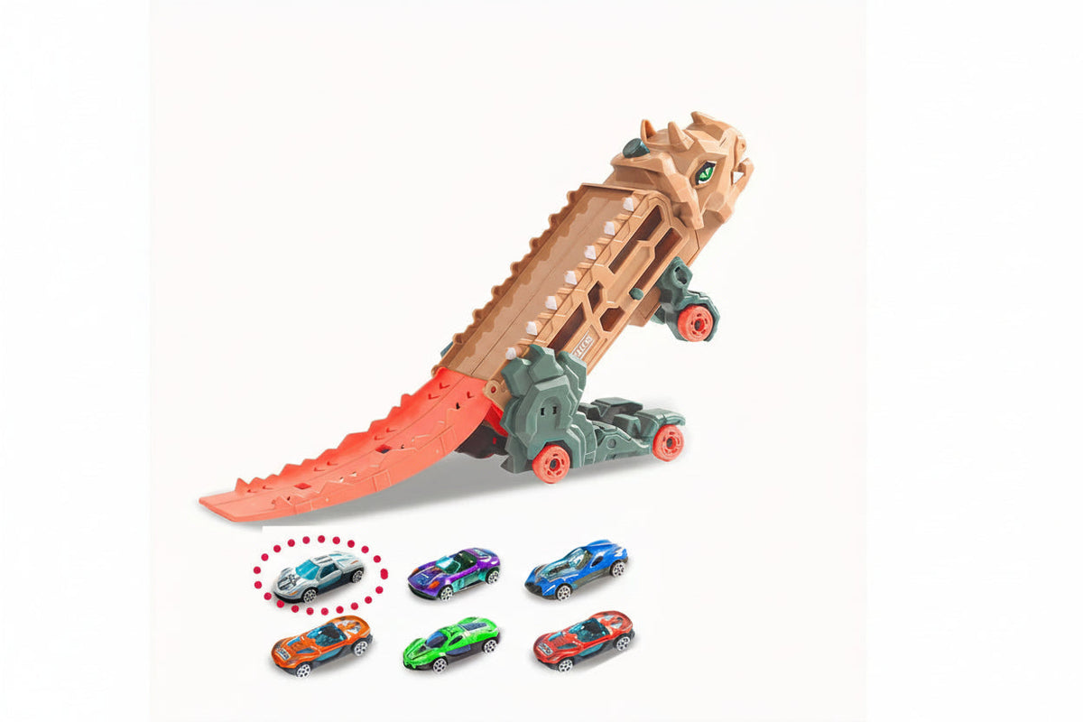 Camion Dinosaure 3‑en‑1 – Transport et Rampe