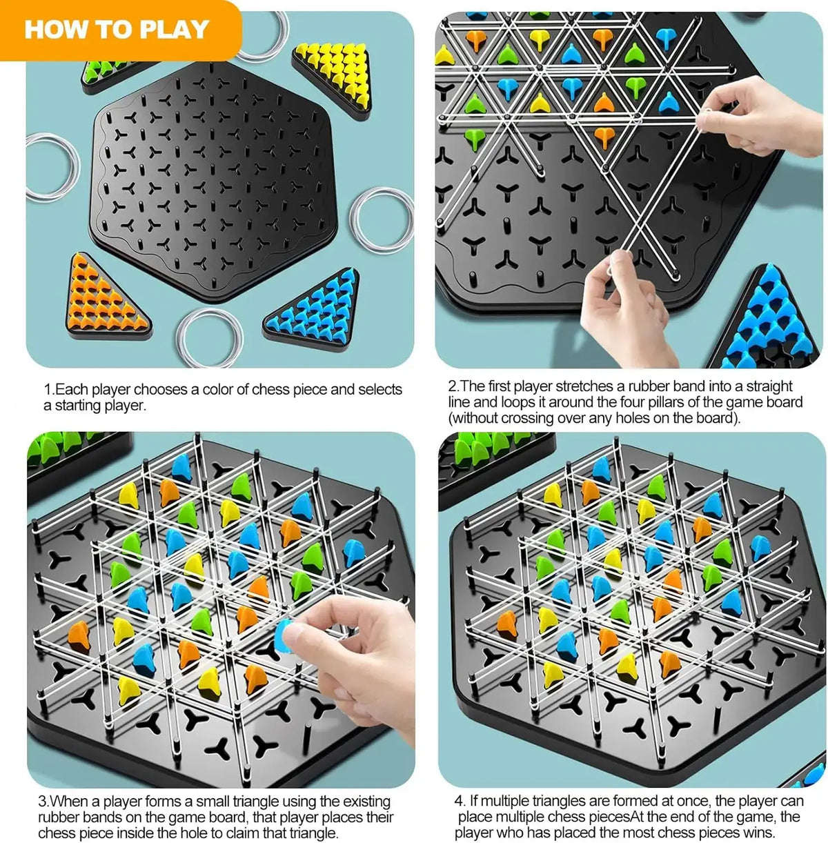 Triggle Chain Jeu élastique