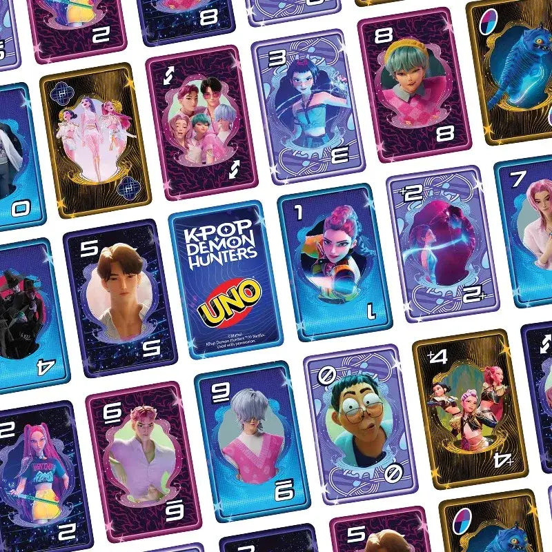 Cartes UNO K-POP Demon Hunters