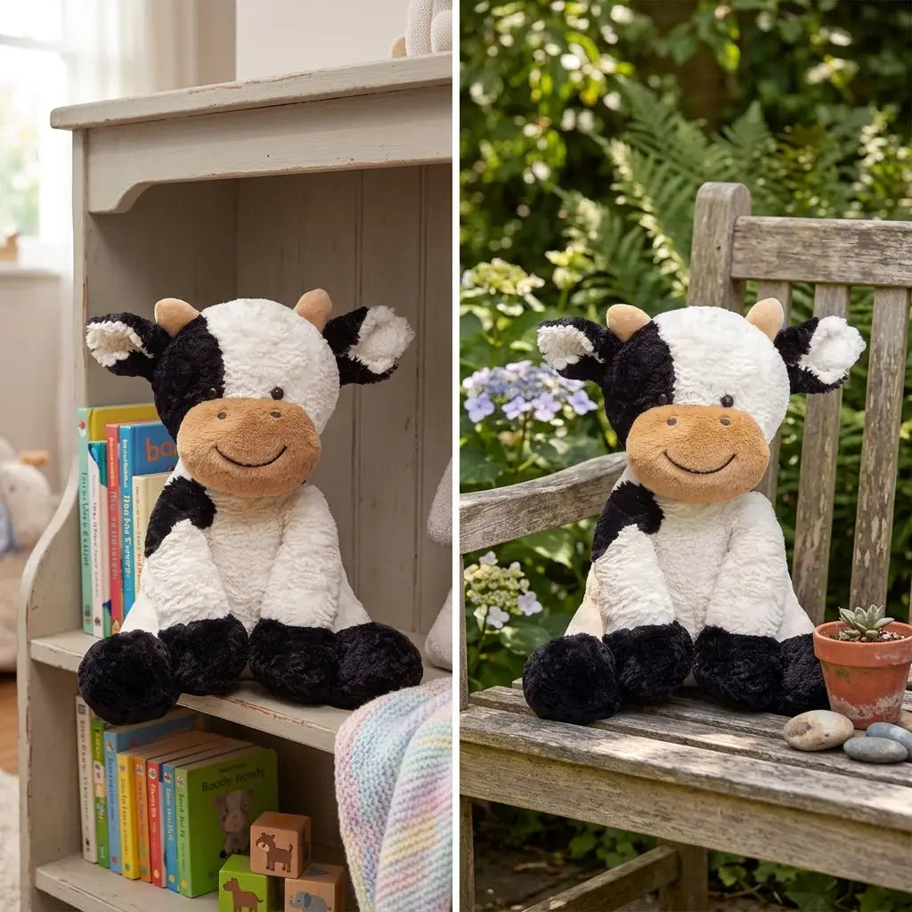 Vache en Peluche à câliner