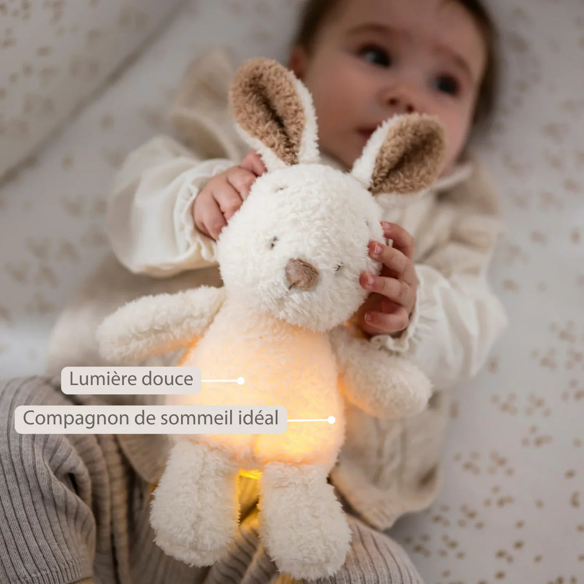 Mon beau doudou - veilleuse lapin