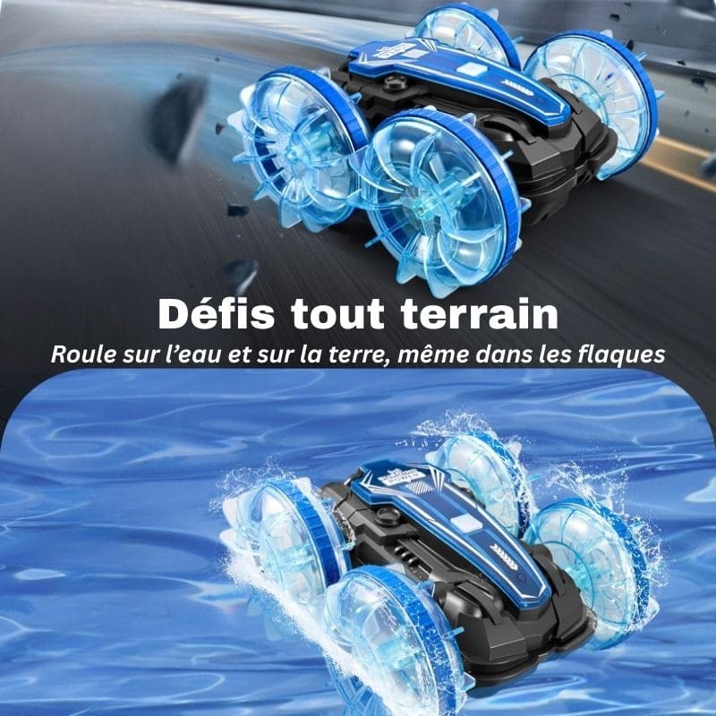 Voiture Télécommandée Amphibie Enfant | WaveClimber