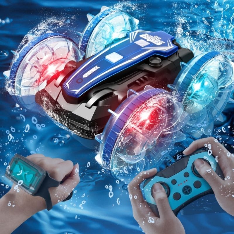 Voiture Télécommandée Amphibie Enfant | WaveClimber