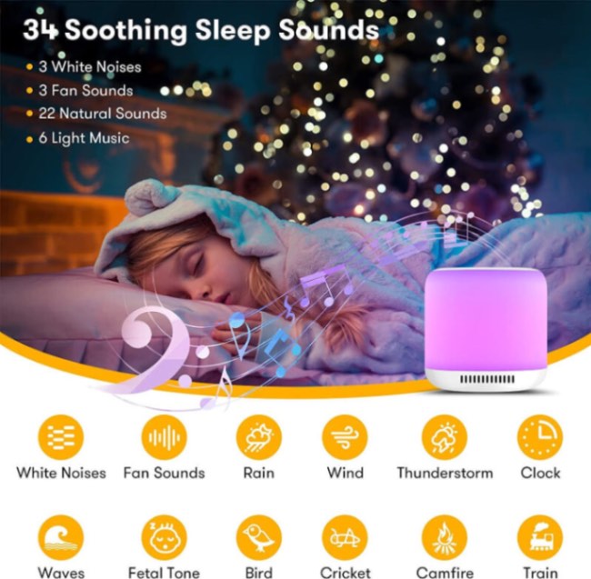 DreamHum Machine à Bruit Blanc Portable | Apaiseur de Sommeil pour Bébé