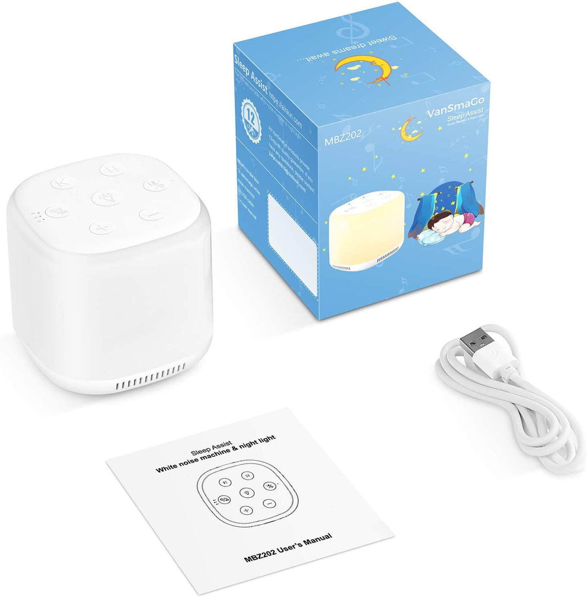 DreamHum Machine à Bruit Blanc Portable | Apaiseur de Sommeil pour Bébé