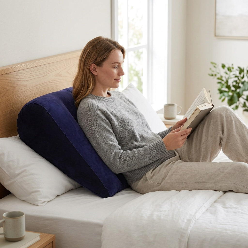 Coussin gonflable en forme de triangle