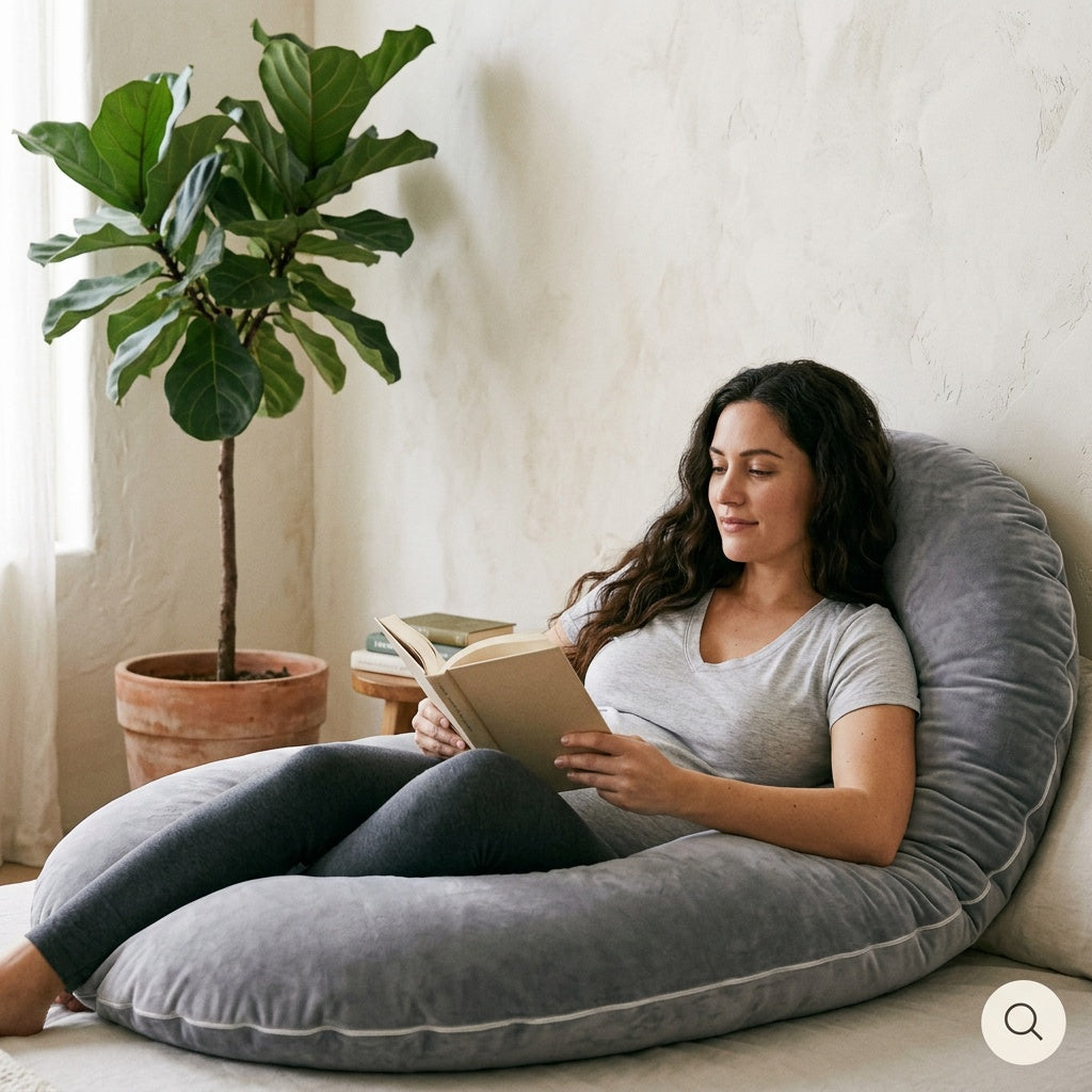 Coussin de grossesse en forme de C