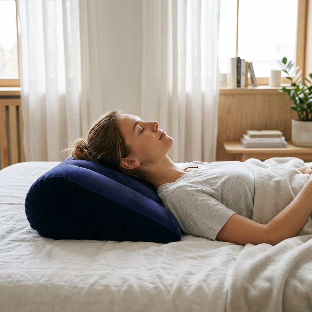 Coussin gonflable en forme de triangle
