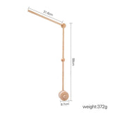 Bras de Mobile en Bois de Hêtre Premium & Support de Filet (Montage Universel pour Lit Bébé)