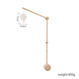Bras de Mobile en Bois de Hêtre Premium & Support de Filet (Montage Universel pour Lit Bébé)