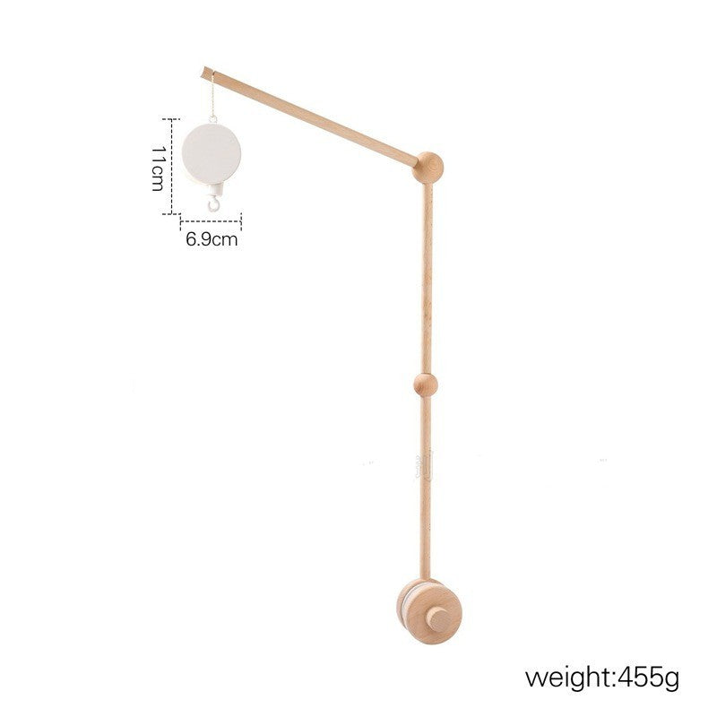 Bras de Mobile en Bois de Hêtre Premium & Support de Filet (Montage Universel pour Lit Bébé)