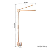 Bras de Mobile en Bois de Hêtre Premium & Support de Filet (Montage Universel pour Lit Bébé)