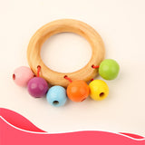 Montessori Nature Wooden Sensory Rattle & Bell Kit (Organic Beech)